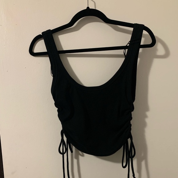 Zara Ruched Ribbed Tank Top TRF - Picture 3 of 5